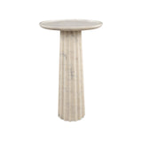 Romano Side Table - White Marble