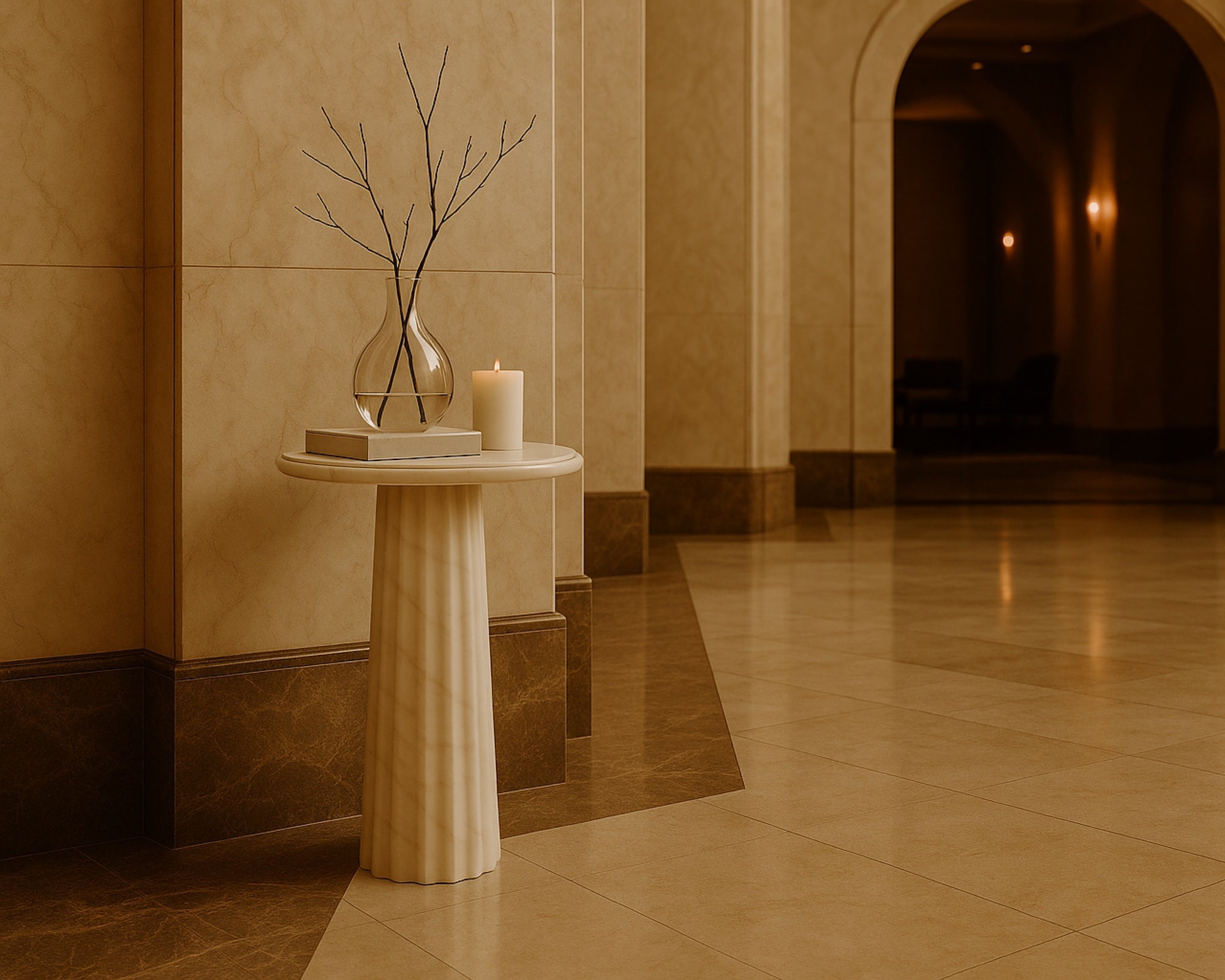 Liang & Eimil Romano Side Table – White Marble