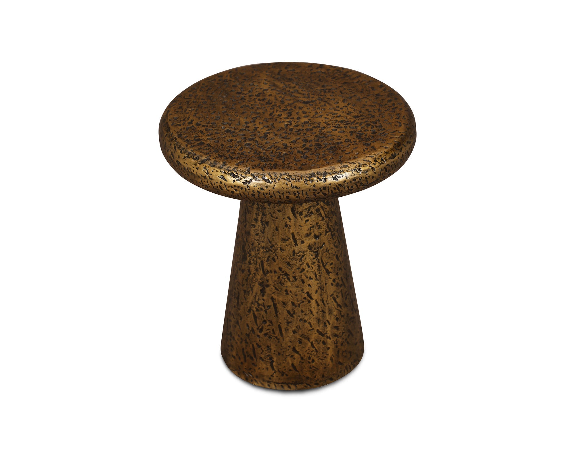 Liang & Eimil Cotto Side Table – Textured Antique Brass