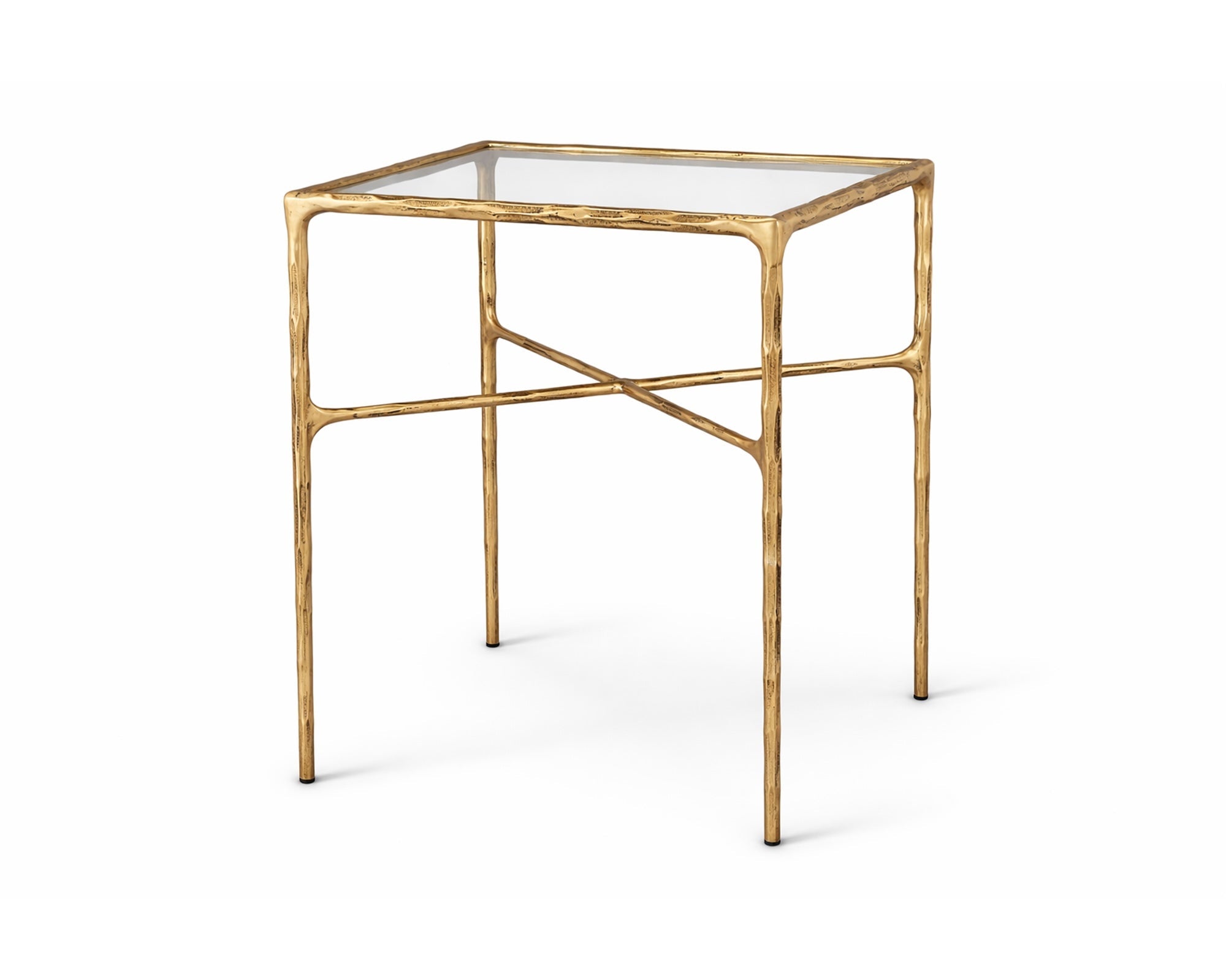 Liang & Eimil Cobra Side Table - Textured Antique Brass