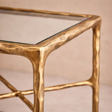 Liang & Eimil Cobra Side Table - Textured Antique Brass