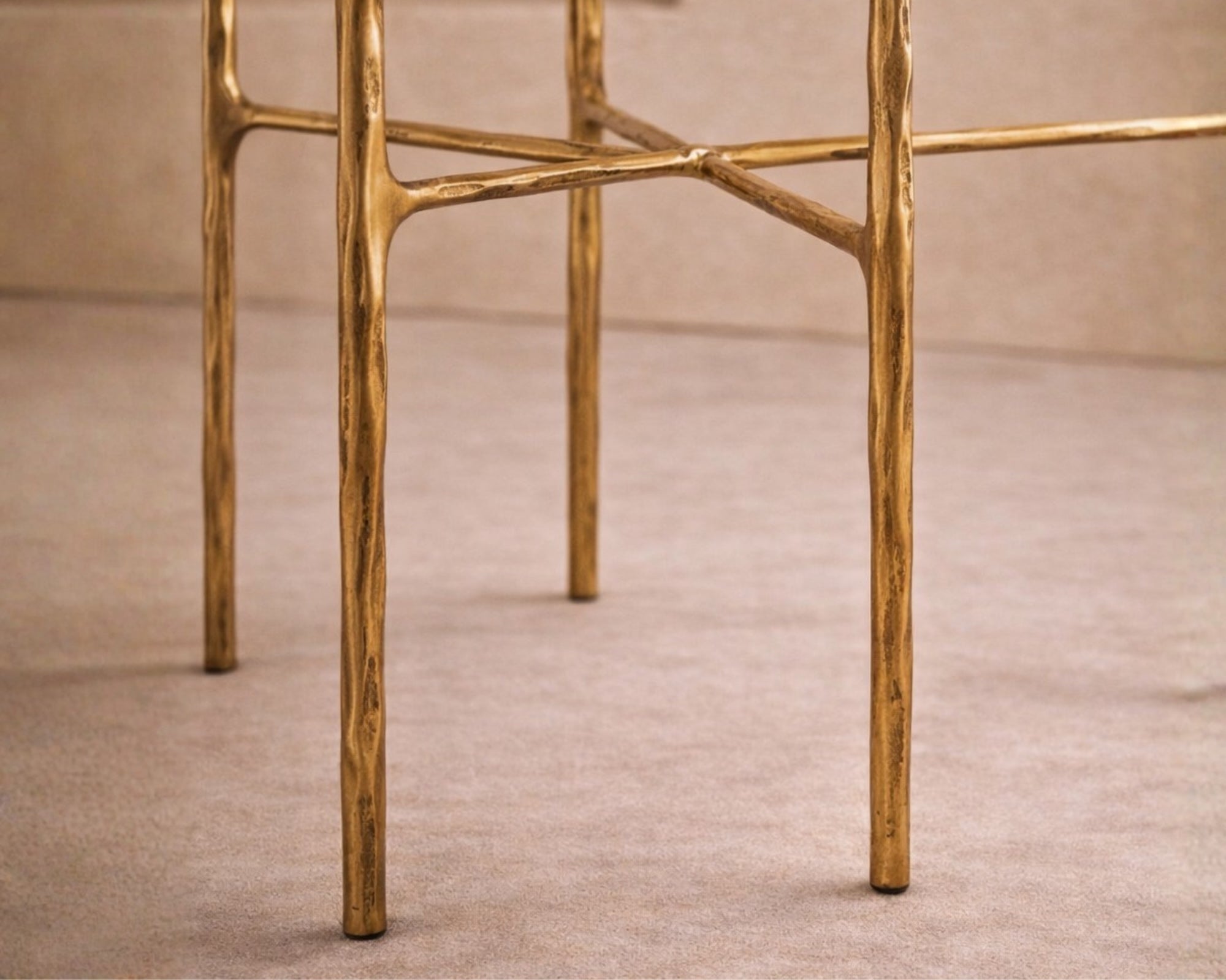 Liang & Eimil Cobra Side Table - Textured Antique Brass