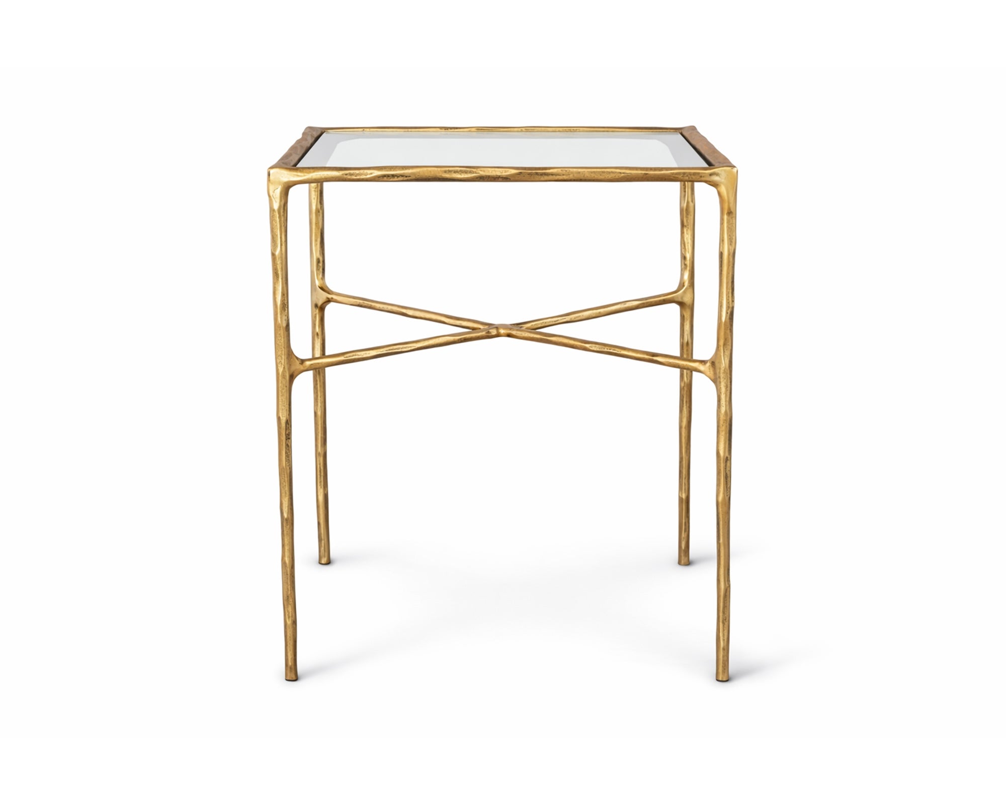 Liang & Eimil Cobra Side Table - Textured Antique Brass
