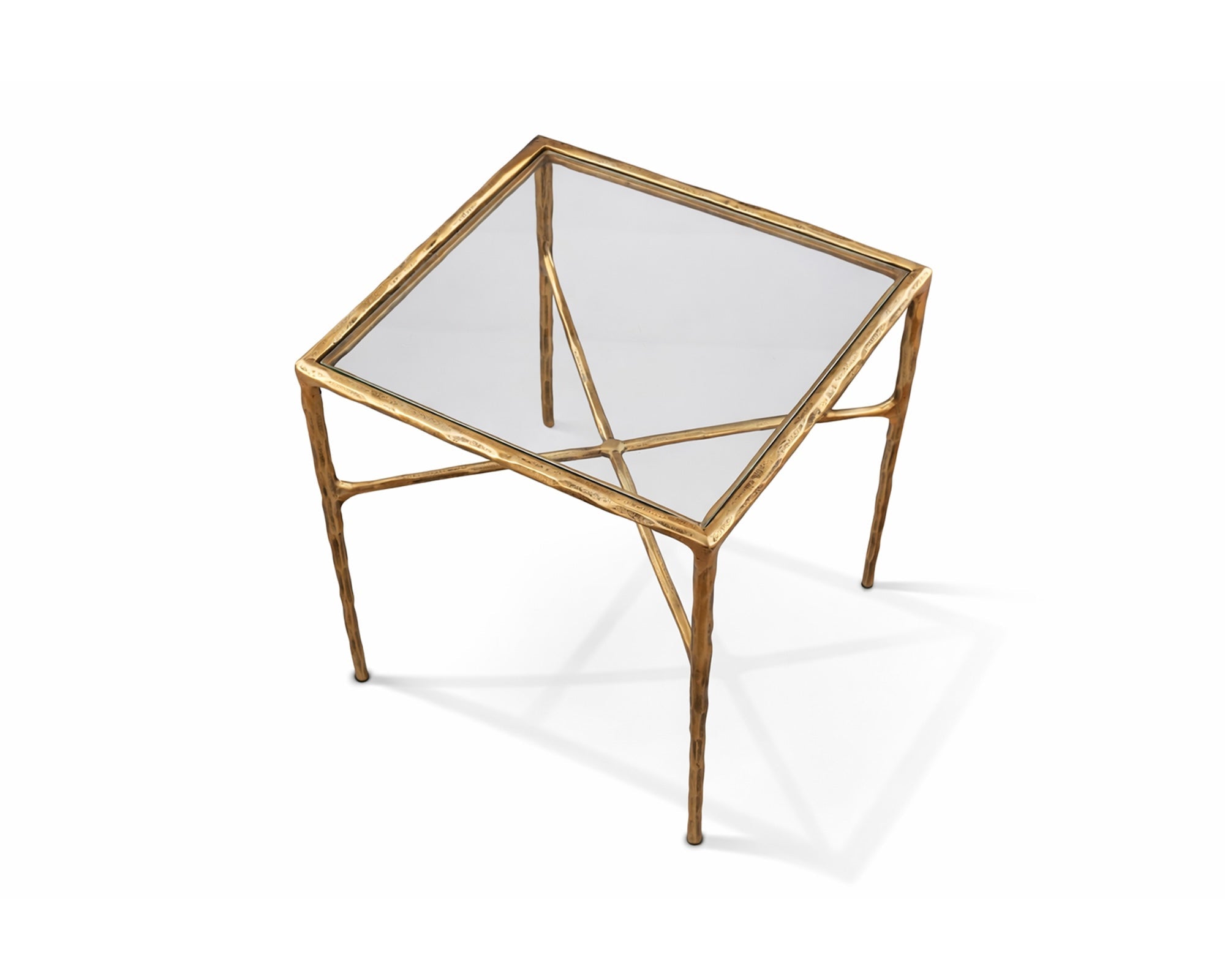 Liang & Eimil Cobra Side Table - Textured Antique Brass