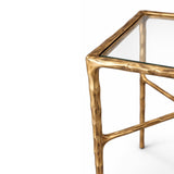 Liang & Eimil Cobra Side Table - Textured Antique Brass