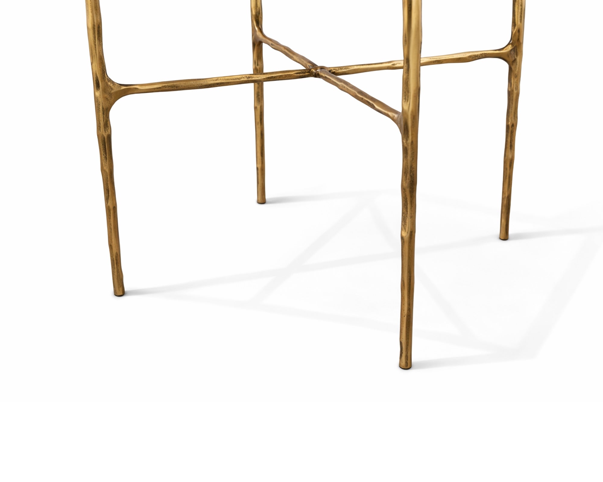 Liang & Eimil Cobra Side Table - Textured Antique Brass