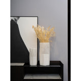 Mell White Vase - White Ceramic