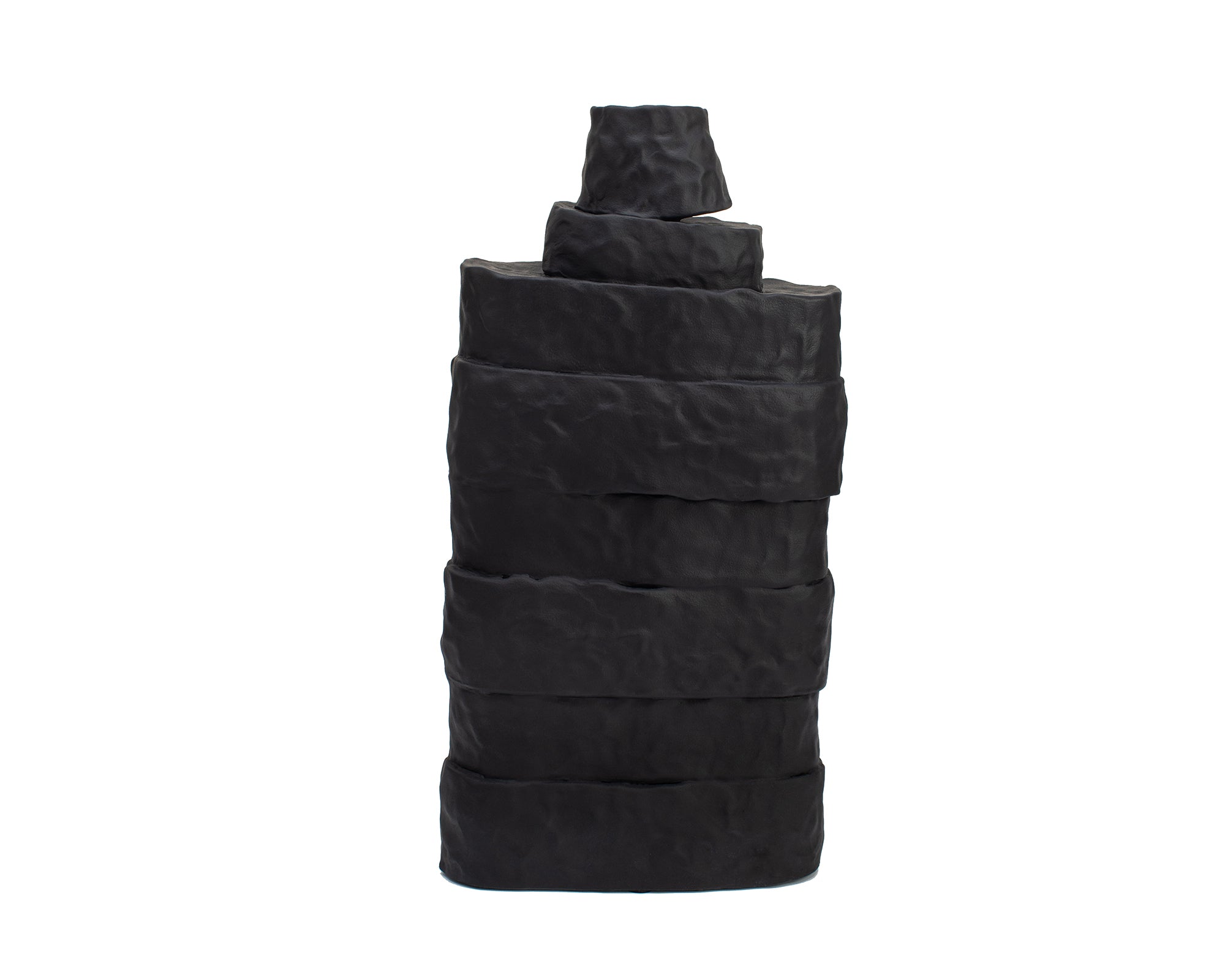 Girton Large Vase - Black Ceramic