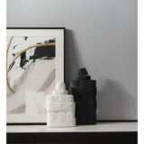Girton Large Vase - Black Ceramic