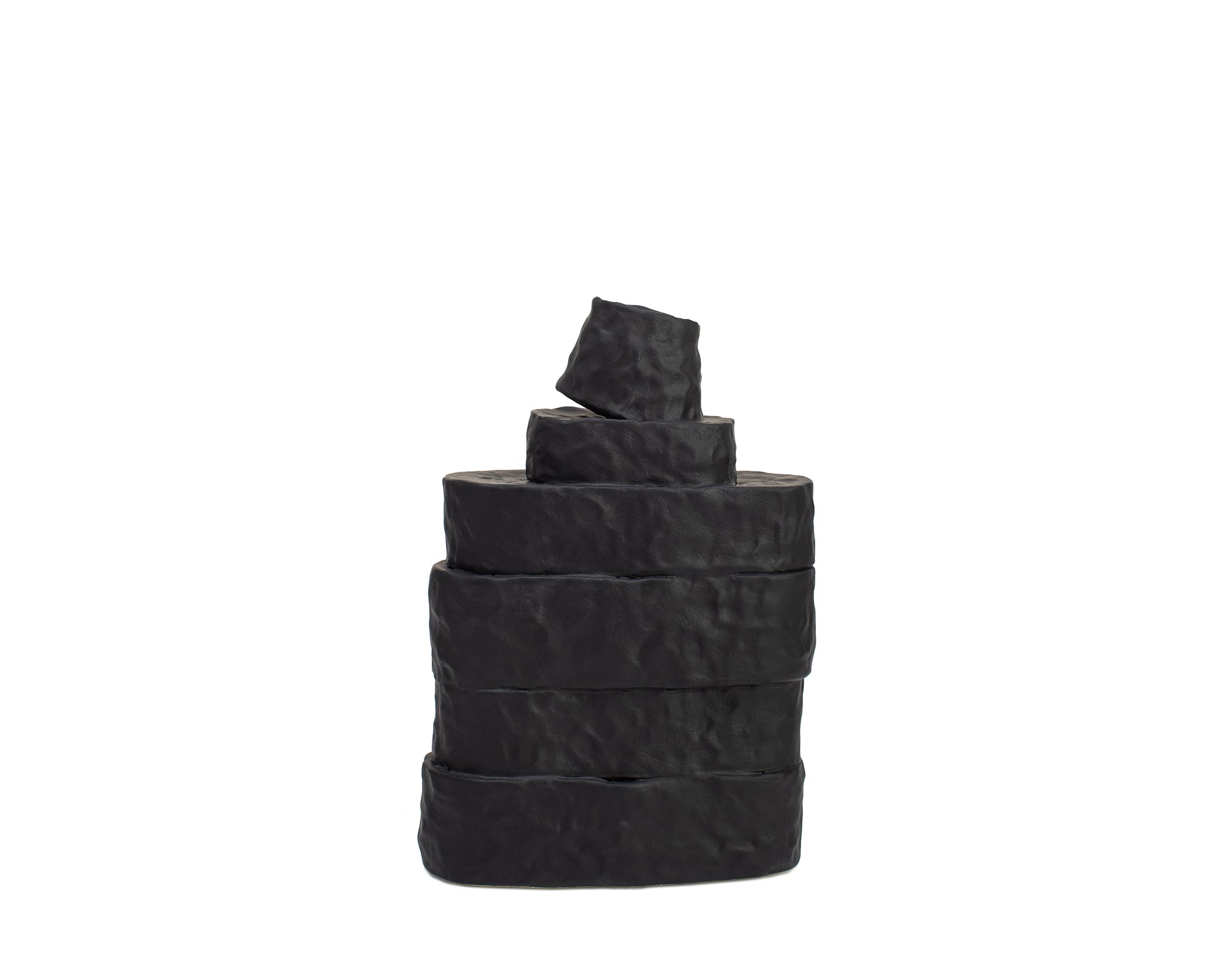 Girton Small Vase  - Black Ceramic