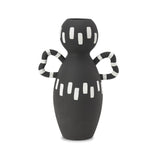 Domino Ceramic Vase  -  Black/ White