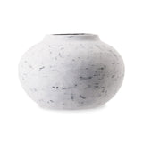 Testa Sculpture  -  White Black Ceramic
