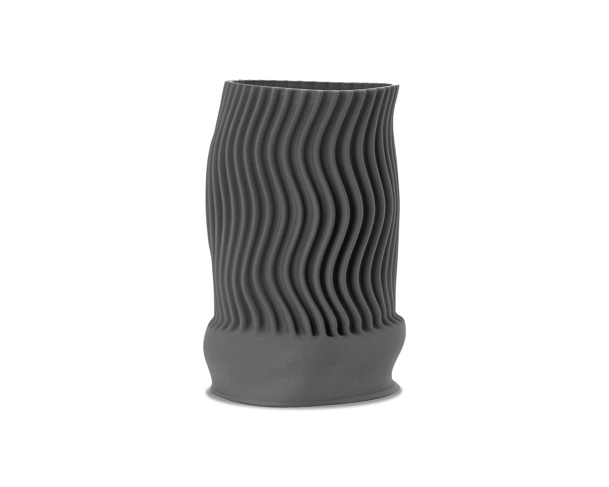 Liang & Eimil Vradia Ceramic Vase in Dark Grey