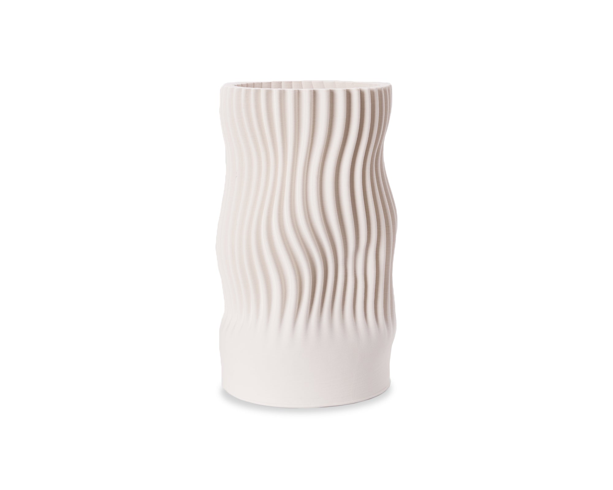 Imera Ceramic Vase  -  White