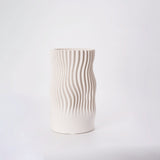 Imera Ceramic Vase  -  White