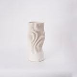 Imera Ceramic Vase  -  White