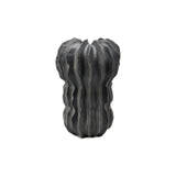 Latero Ceramic Vase  -  Dark Grey
