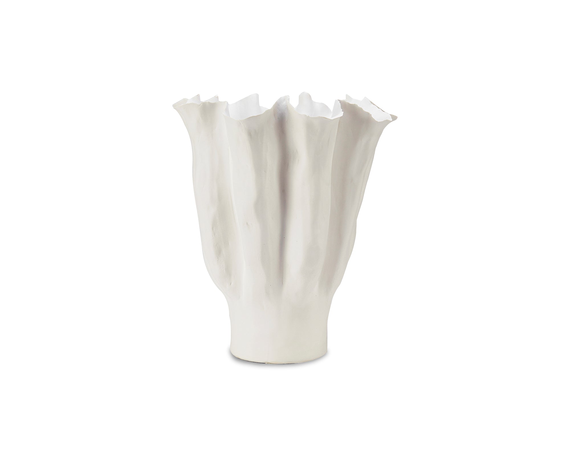 Gianna Vase  -  White Ceramic