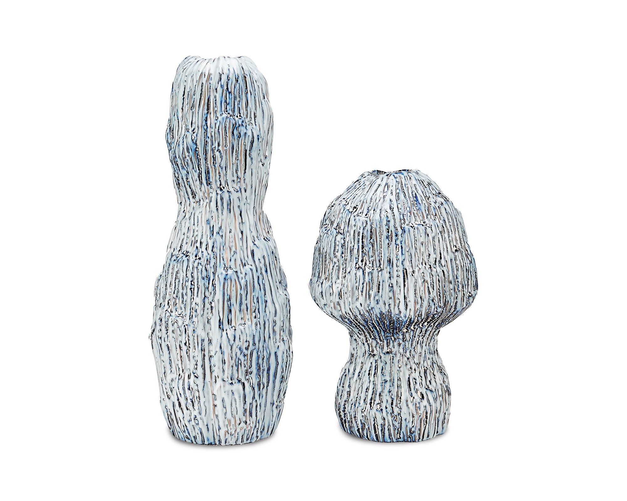 Liang & Eimil Lennon Vase – Blue and White Glaze – Large