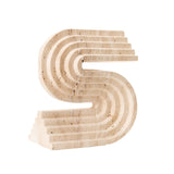 Scotti Travertine Sculpture  -  Beige