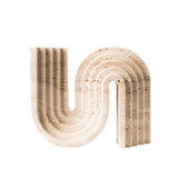 Scotti Travertine Sculpture  -  Beige