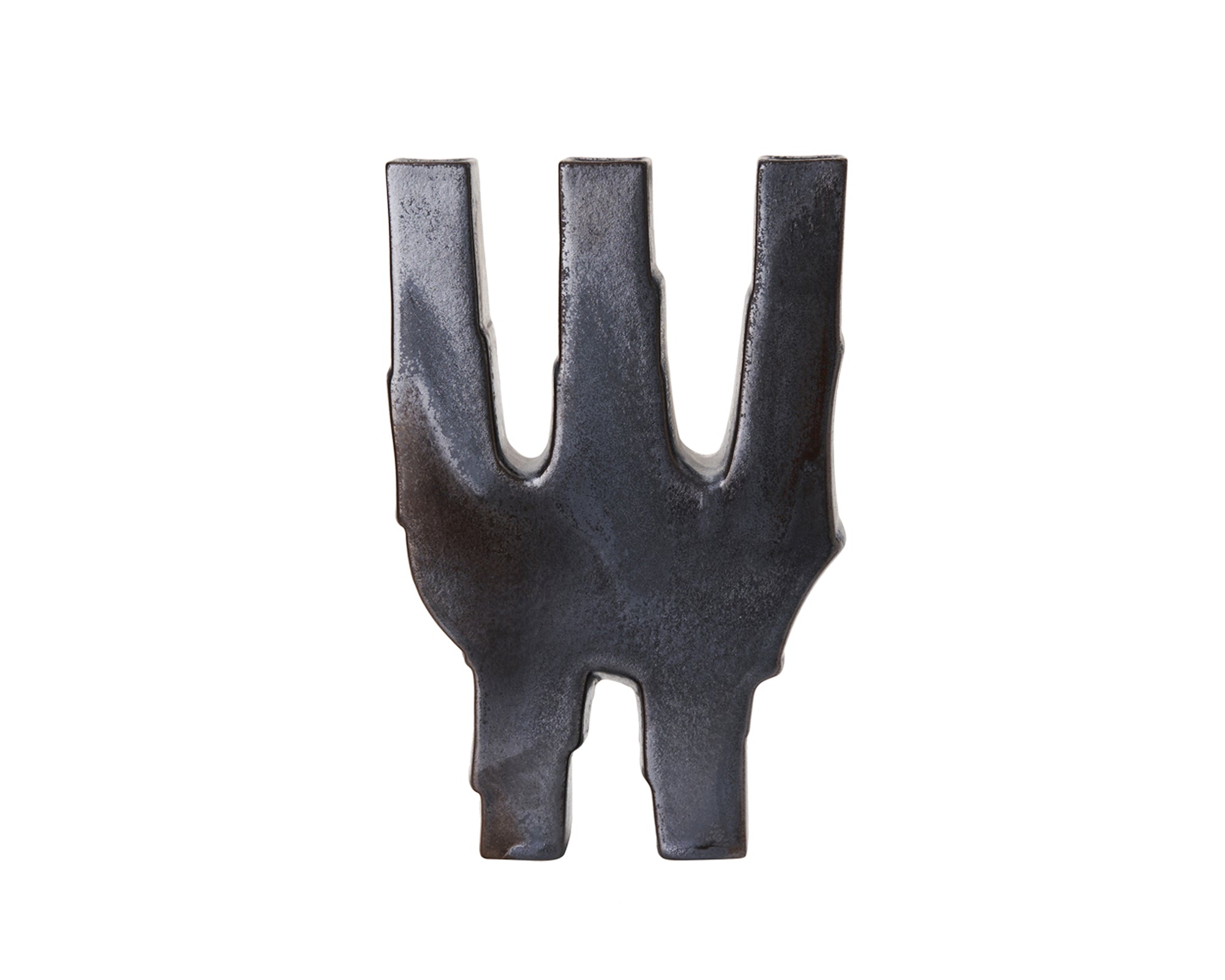 Leandri I Ceramic Vase  -  Dark Silver Grey