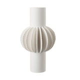 Lara Ceramic Vase  -  White