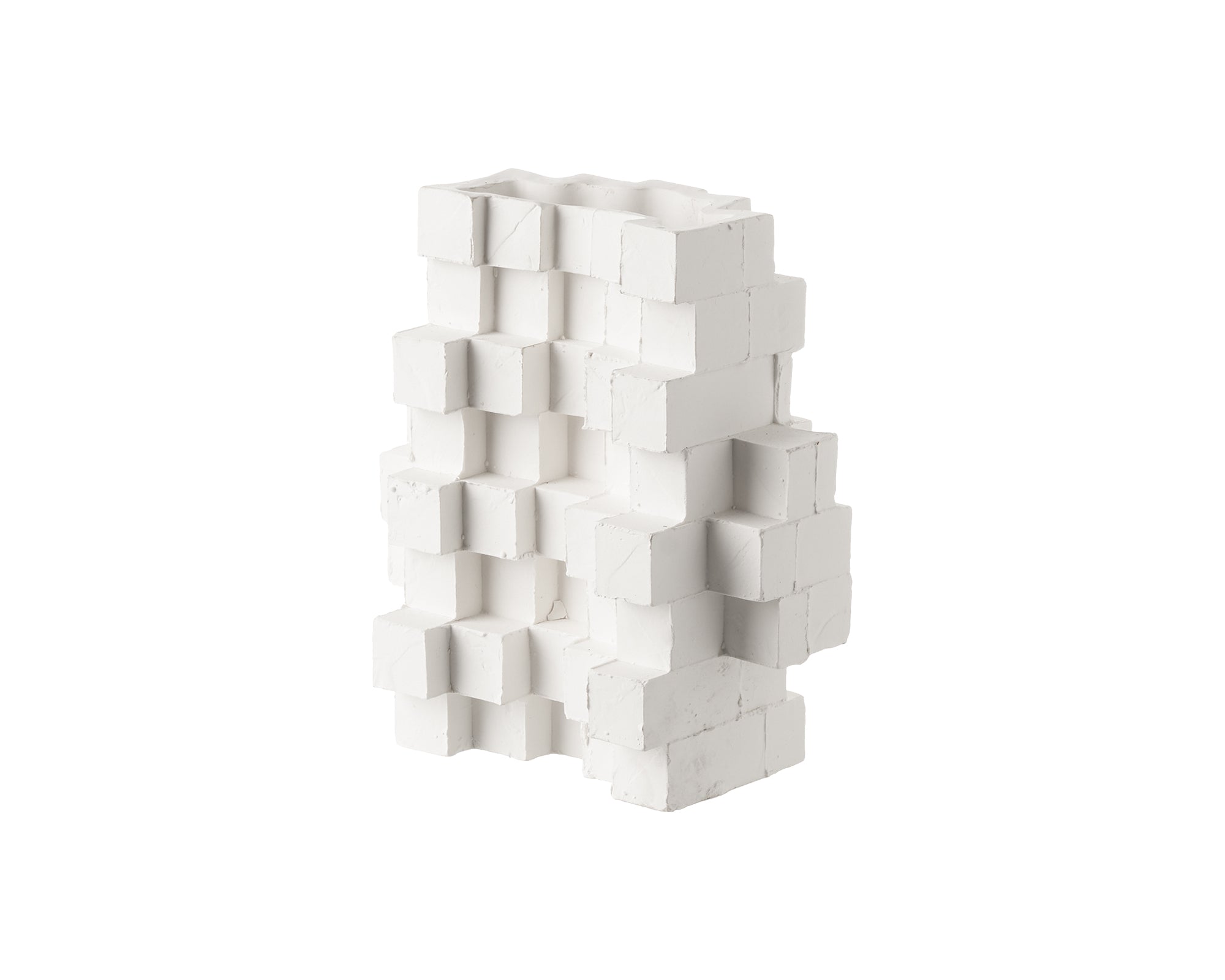 Bloc Ceramic Vase  -  White