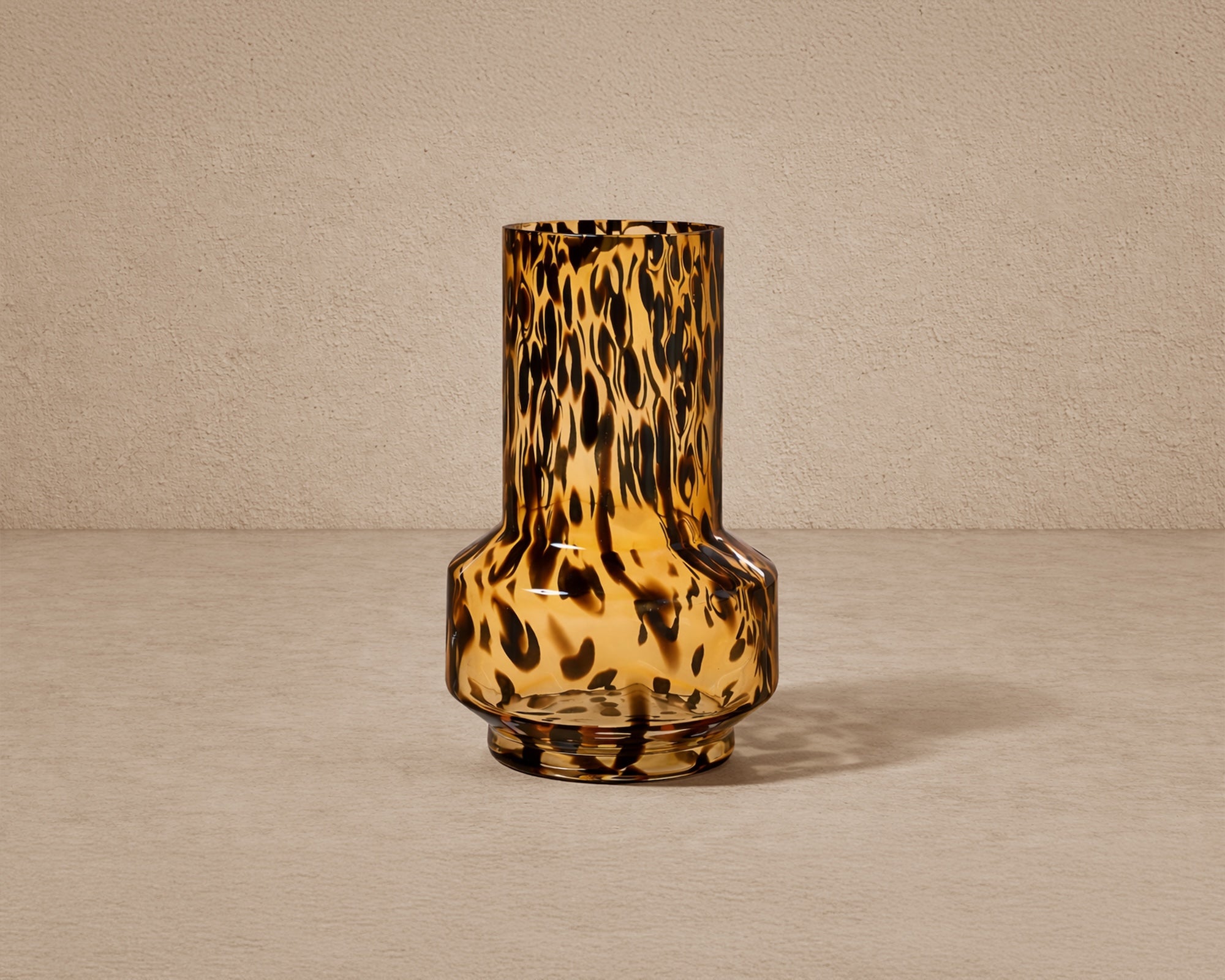 Liang & Eimil Artea Vase – Dark Amber Glass
