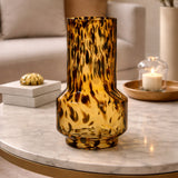 Liang & Eimil Artea Vase – Dark Amber Glass