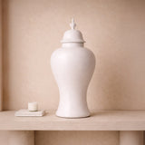 Liang & Eimil Thaleia Vase - White Satin