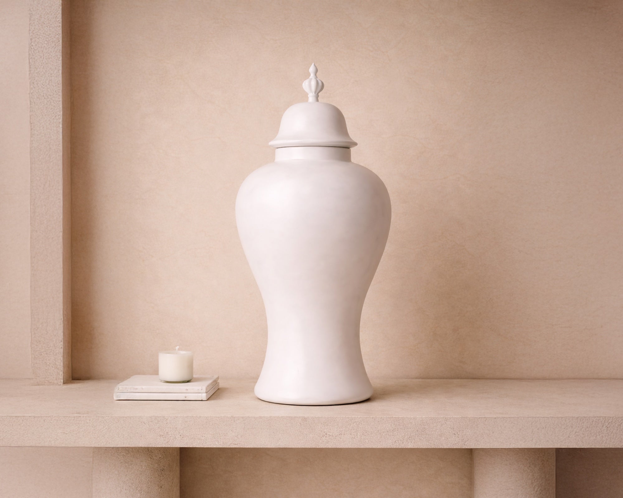 Liang & Eimil Thaleia Vase - White Satin