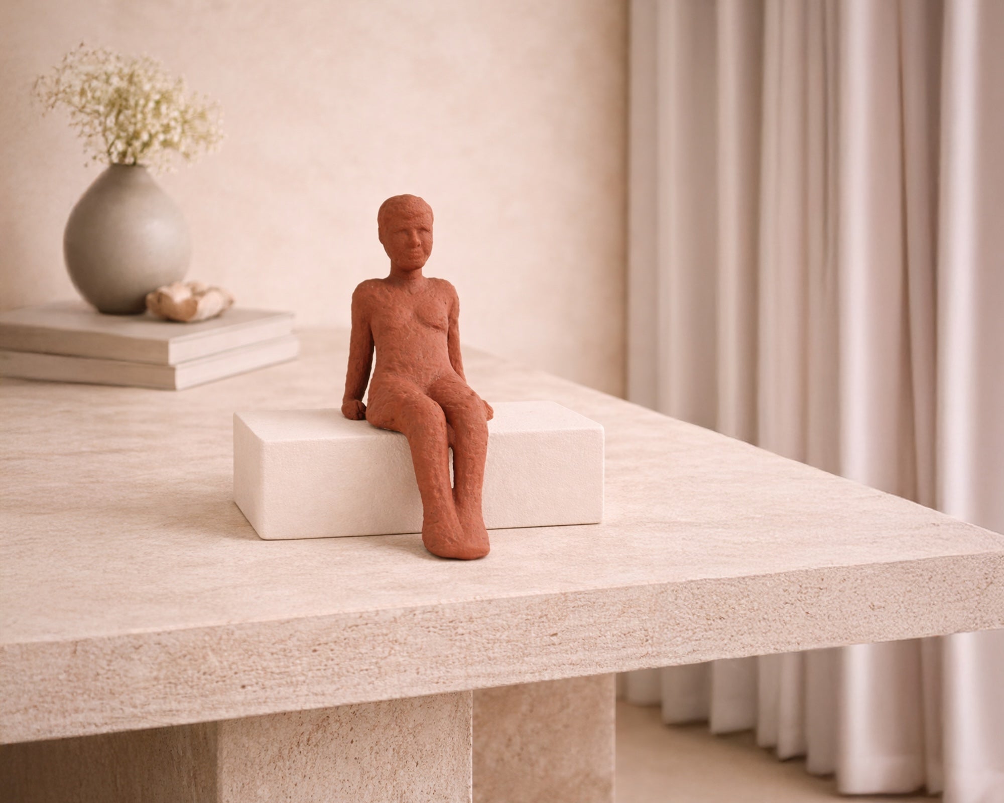 Liang & Eimil Olivaro Sculpture – Terracotta Ceramic