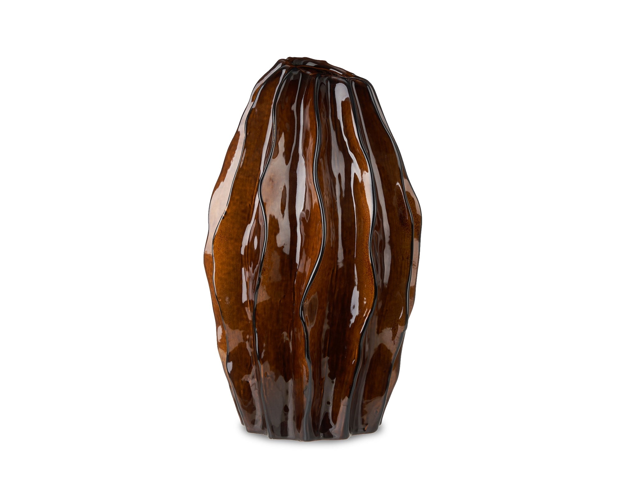 Liang & Eimil Taviano Sculpture – Dark Caramel Glass