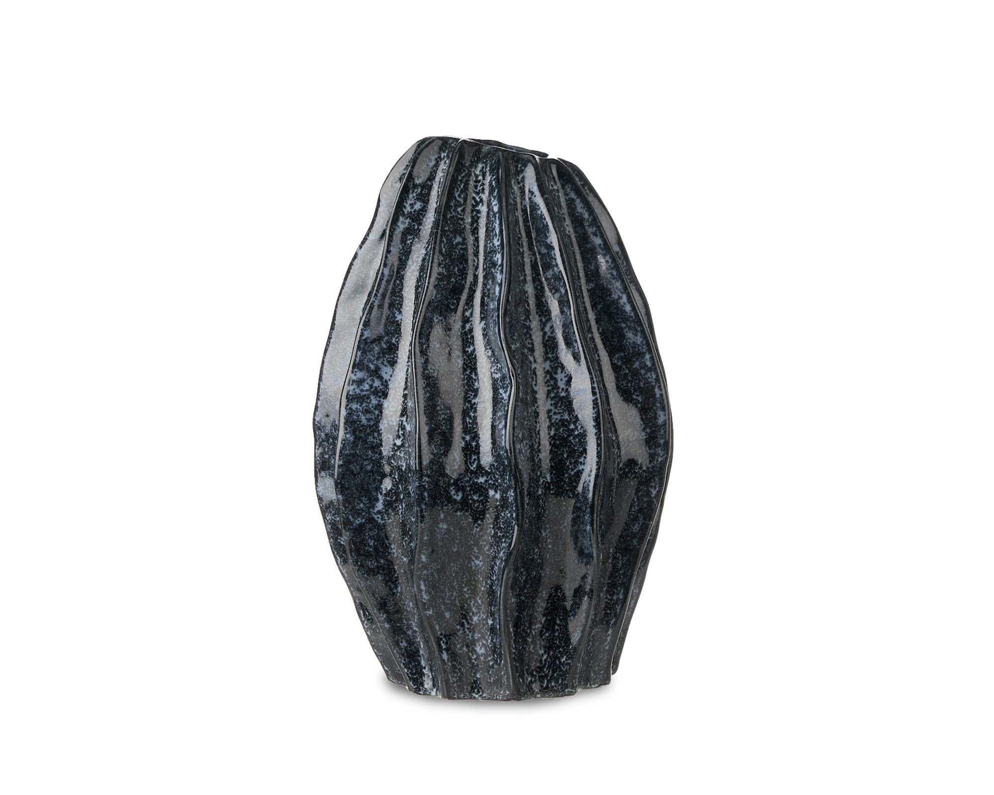 Liang & Eimil Taviano Small Sculpture – Deep Charcoal Glass