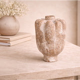 Liang & Eimil Sorello Vase - White/Brown Ceramic