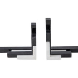 Tamo Bookend - White and Black Marble