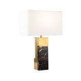 Rakke Table Lamp - Marble and Gold Brushed Titanium