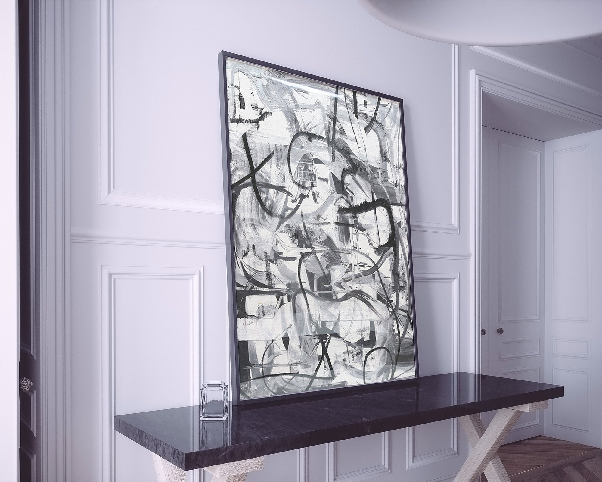 Graphite Print - Black and Grey
