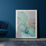 Aqua Vermeil Print - Turquoise
