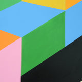 Zultanite Oil Painting - Pink, Blue, Green, Blue and Orange