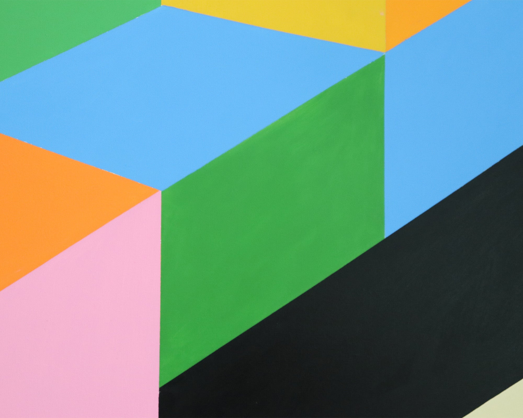 Zultanite Oil Painting - Pink, Blue, Green, Blue and Orange