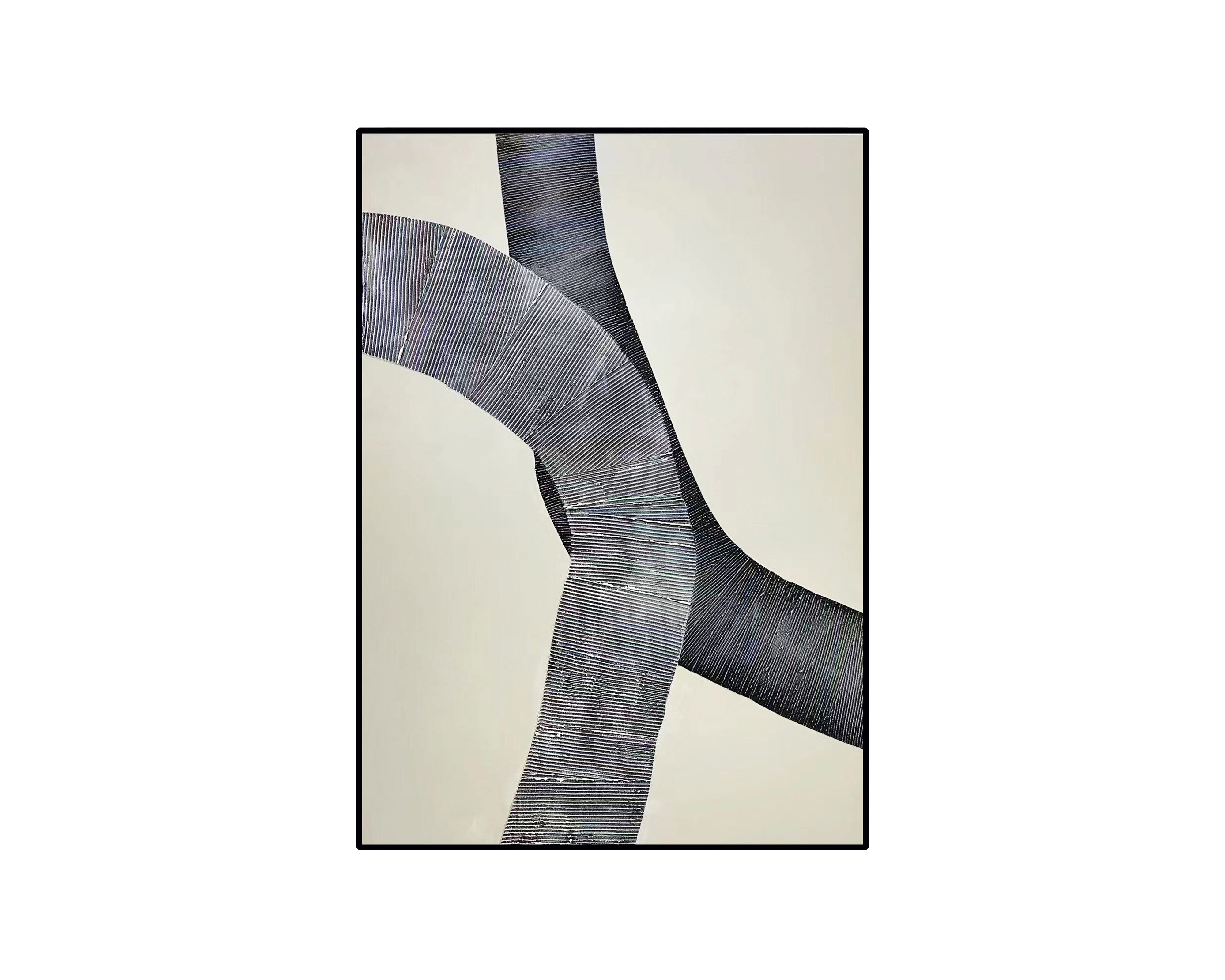 Liang & Eimil Mind Maze Oil Painting – Grey and Cream