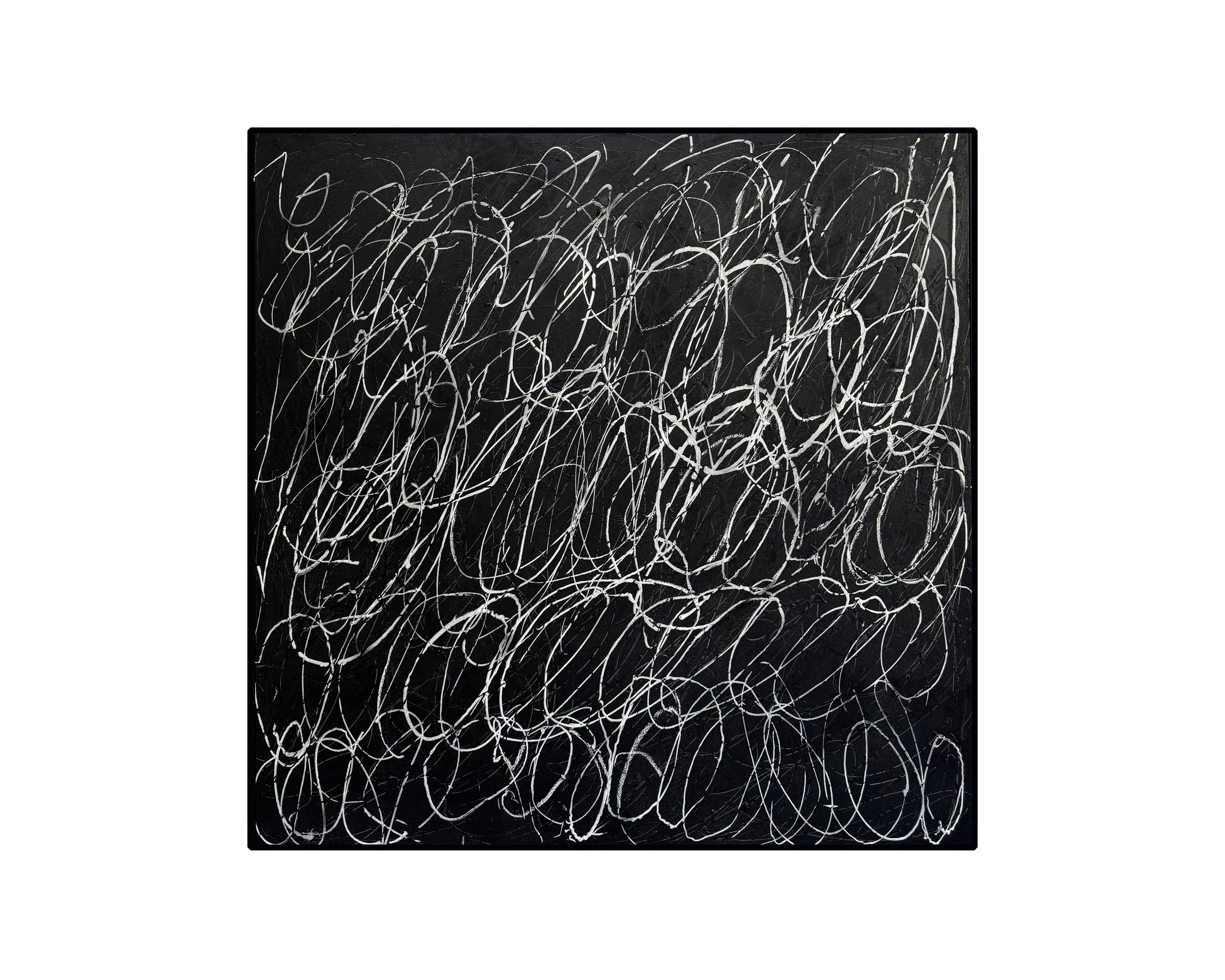Liang & Eimil Rhythm of Silence Oil Painting – Black and White