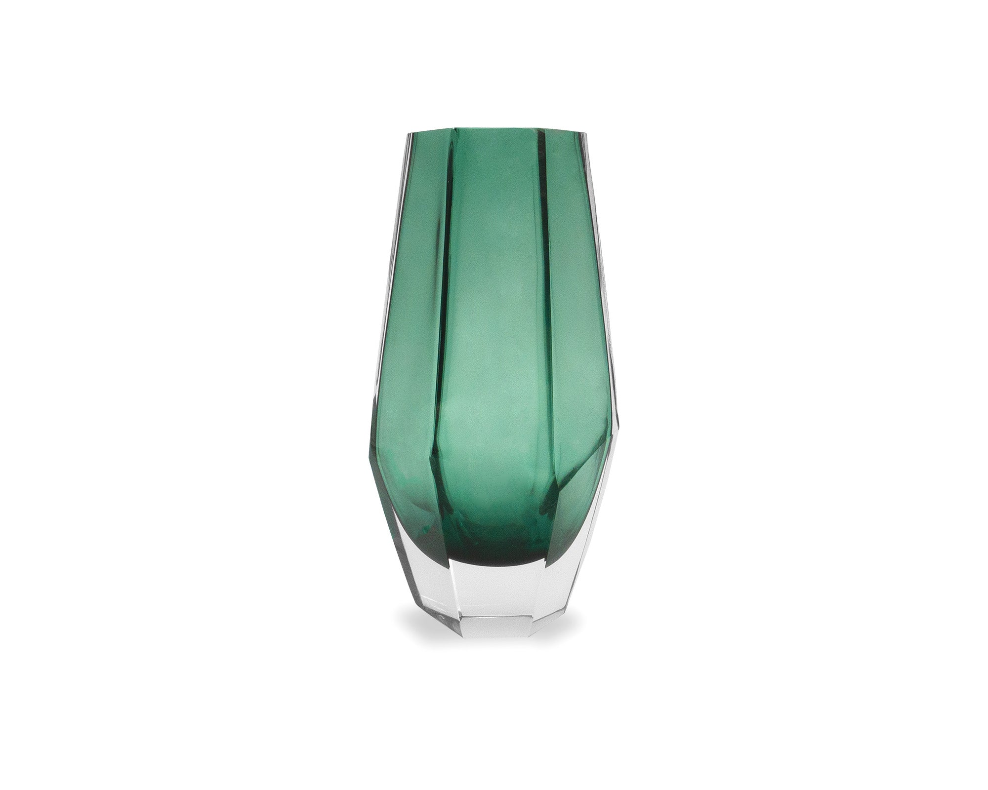 Liang & Eimil Wiley Glass Vase in Green - Small