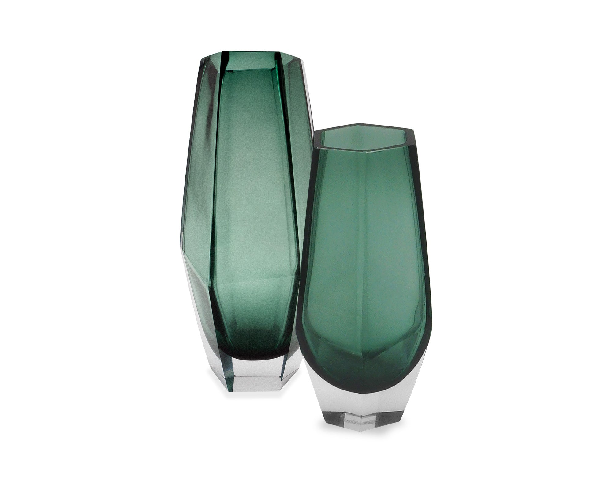 Liang & Eimil Wiley Glass Vase in Green - Small