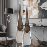 Liang & Eimil Ellis Crystal Vase in Grey - Small
