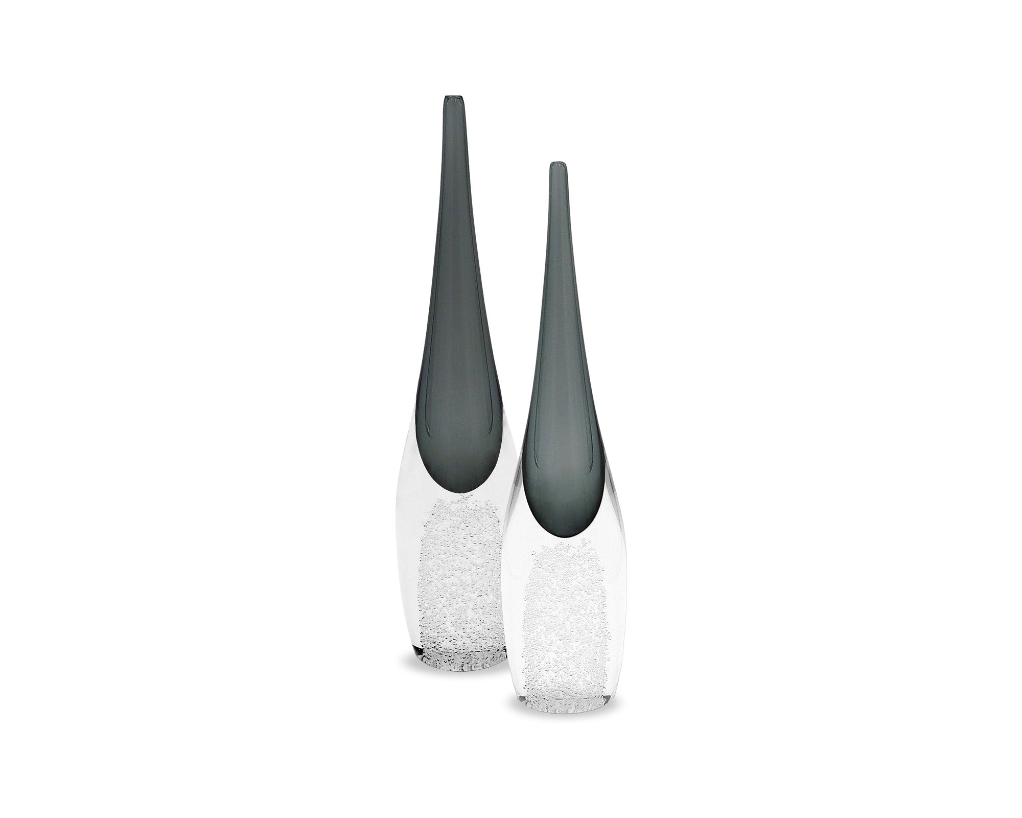 Liang & Eimil Ellis Crystal Vase in Grey - Large
