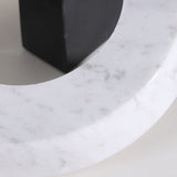 Link Sculpture  -  Black & White Marble
