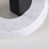 Link Sculpture  -  Black & White Marble